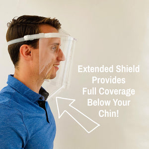 Lower Extended Face Shield (1 visor + 5 Lower Extended Shields)